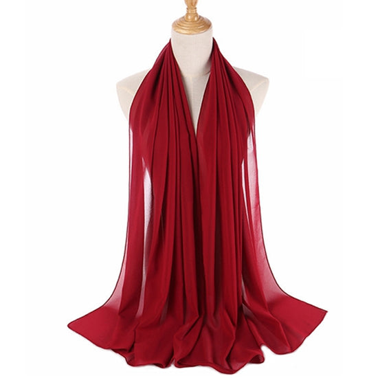 Scarlet Red Bubble Chiffon Scarf