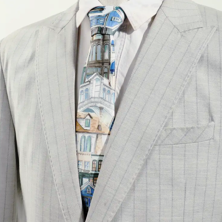 Architecture Style Buildings Tie