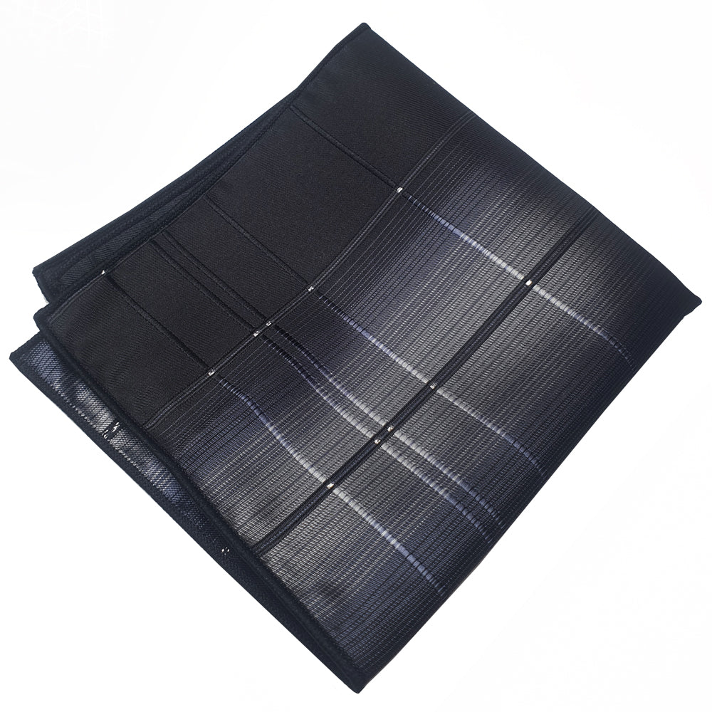 Black & Grey Crosshatch Diamonds Pocket Square