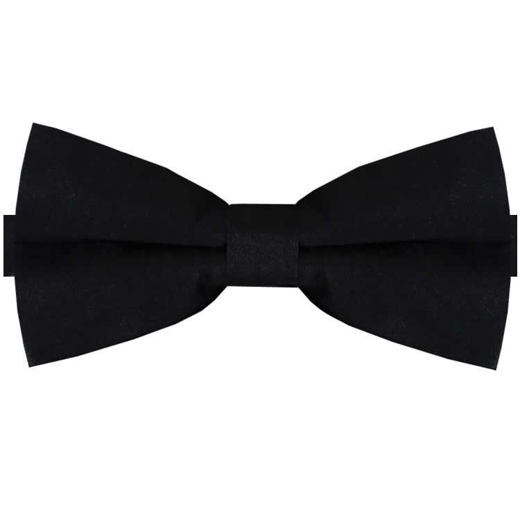 black cotton bow tie