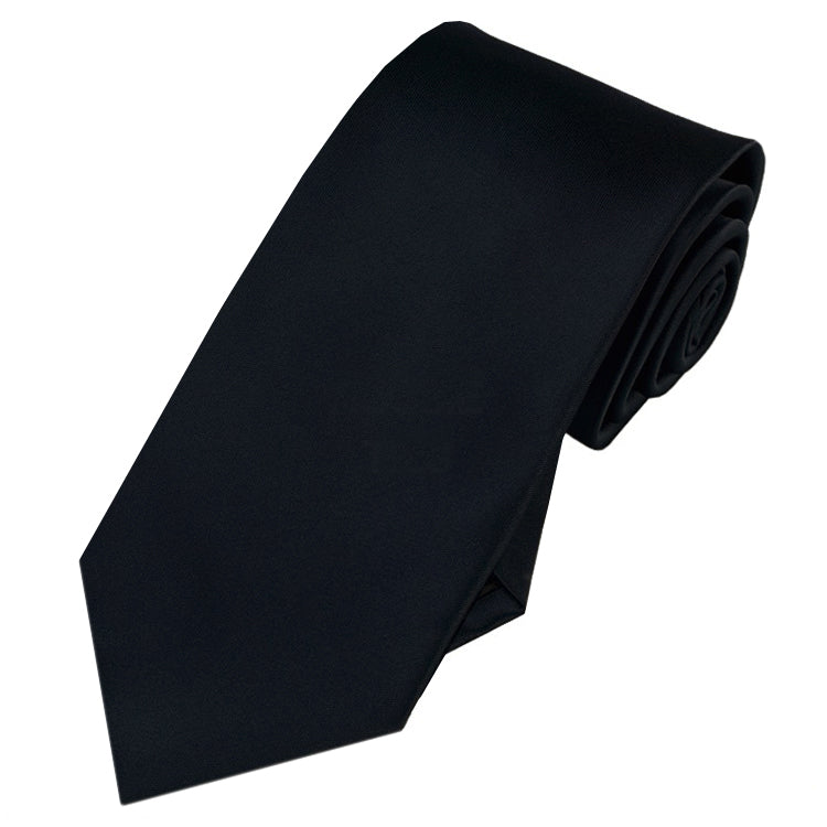 black slim tie