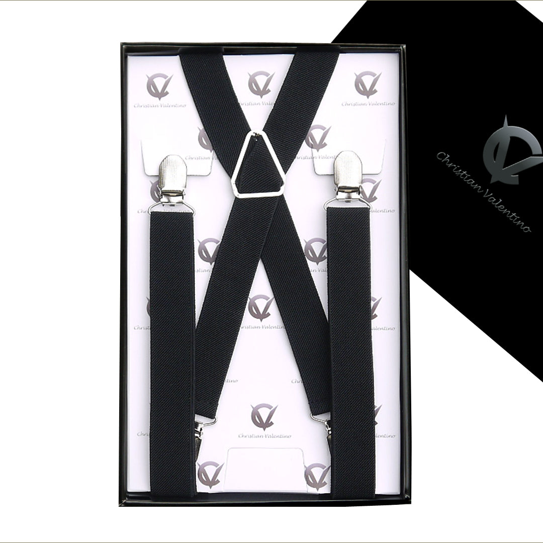 Men's Black X2.5cm Braces Suspenders