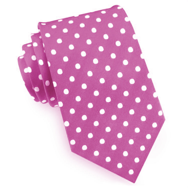 grey polka dot men's tie