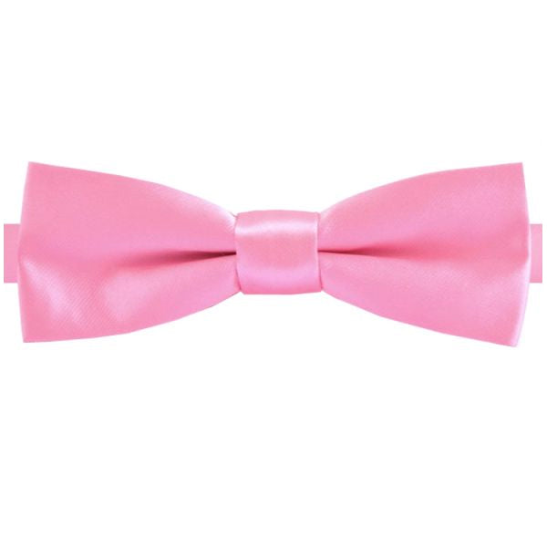 Candy Pink Slim Style Bow Tie