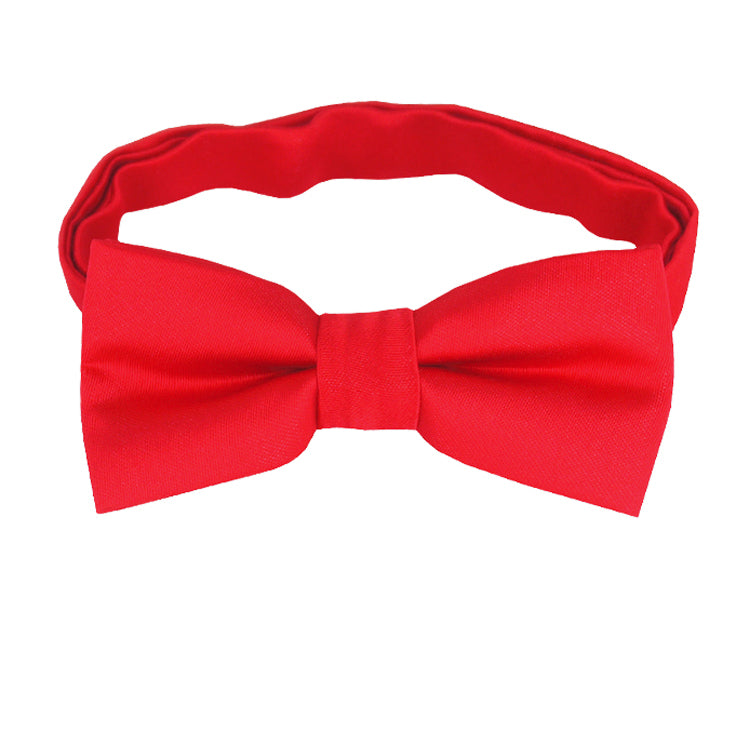 cherry red boy's bow tie