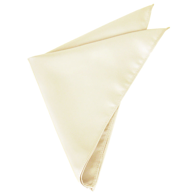 Cream Tie and Pocket Square Set