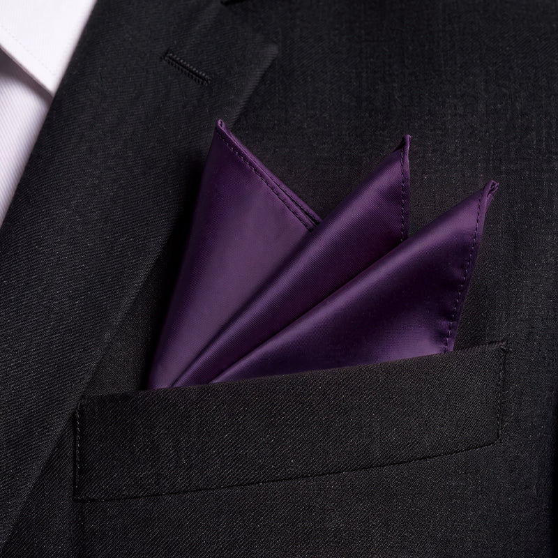 Grape Eggplant Pocket Square