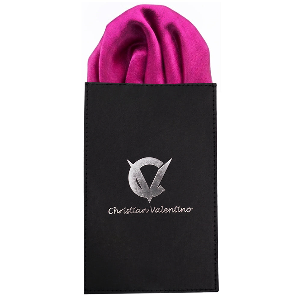Burgundy Red Pre-Folded Pocket Square