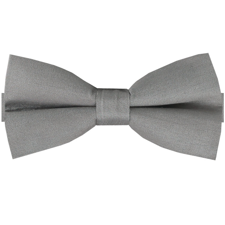 gun metal cotton bow tie