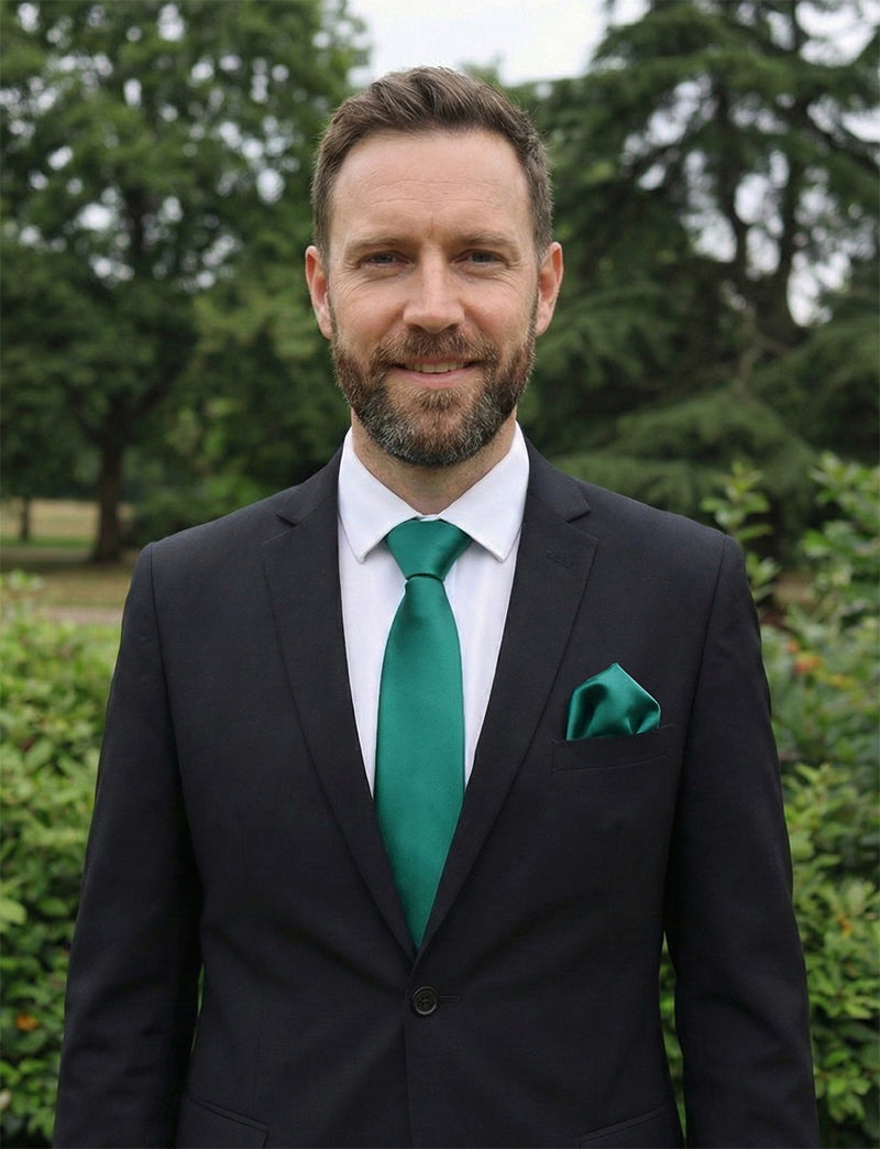 Mens Jade Green Tie