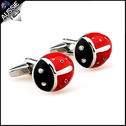 Mens Ladybird Ladybug Cufflinks