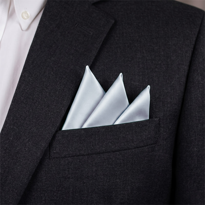 Light Silver Pocket Square