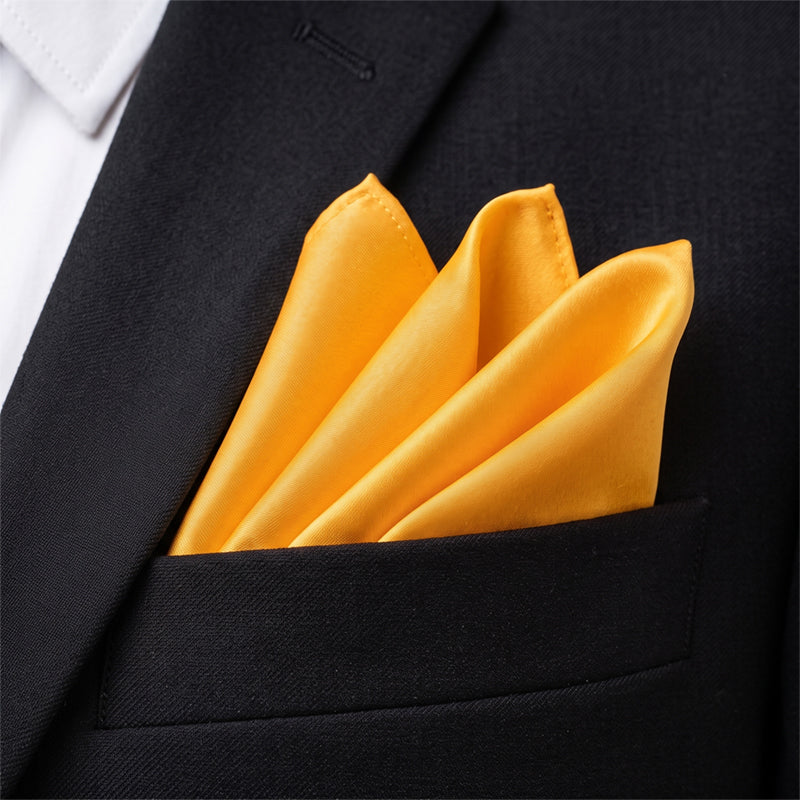 Marigold Bumblebee Yellow Pocket Square