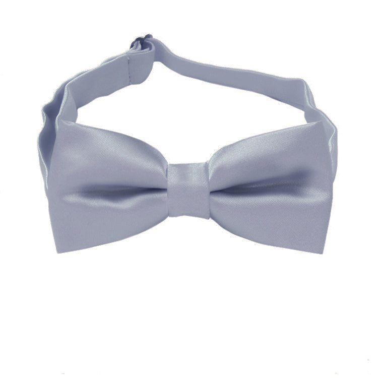 Mid Silver Boys Bow Tie