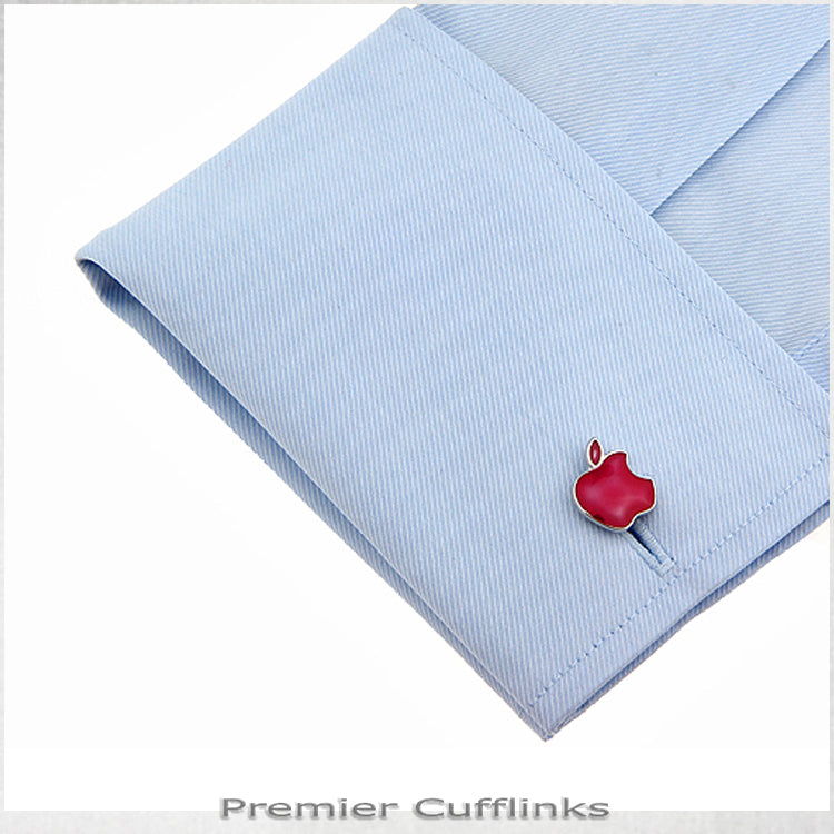 Red Apple Cufflinks