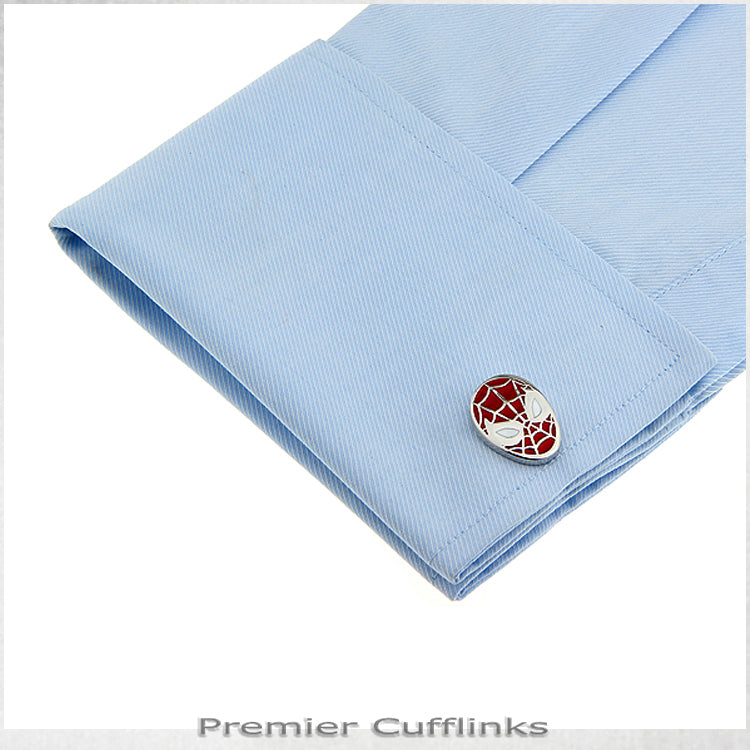 Red Spiderman Cufflinks