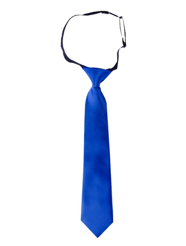 Royal Blue Junior Boys Elasticated Tie