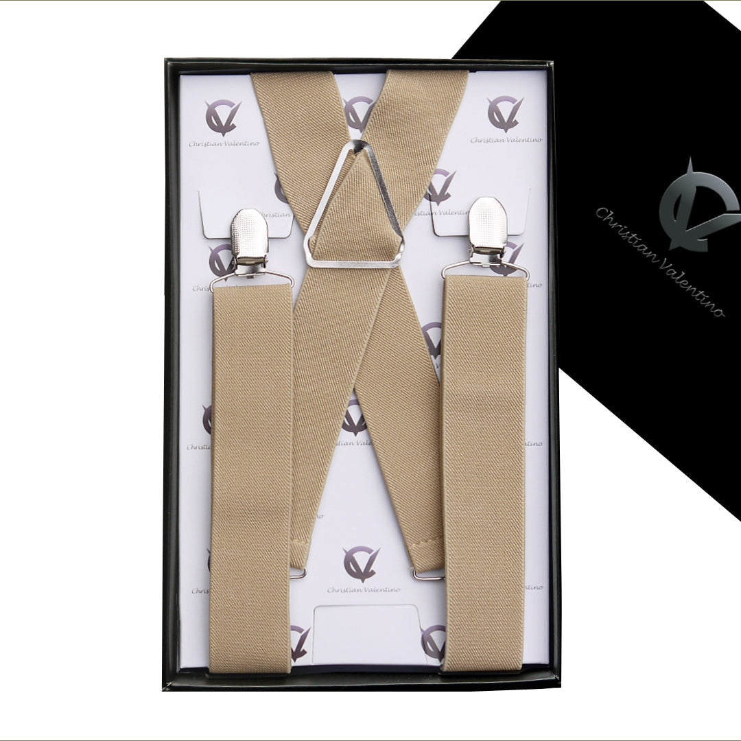 Tan Caramel Men's Braces