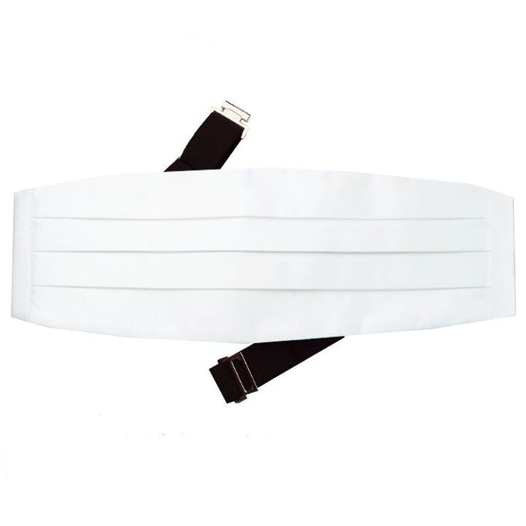 White Cummerbund