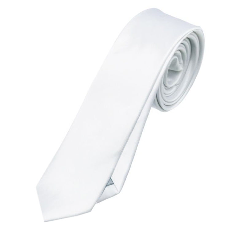 White Skinny Tie