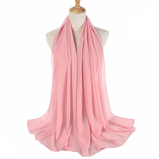 Dusky Pink Bubble Chiffon Scarf