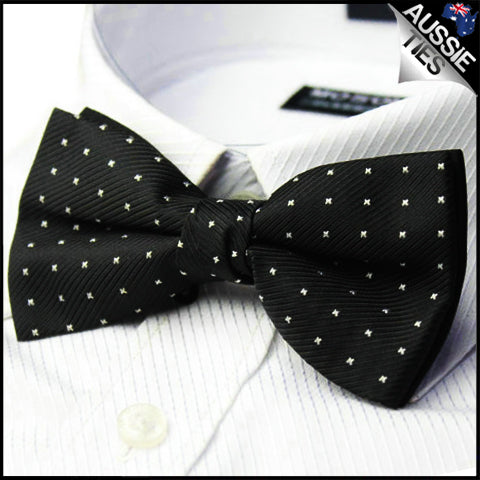 Black with X Bow Tie
