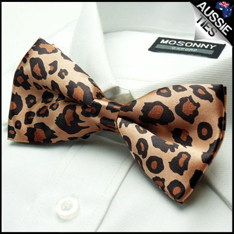 Leopard Print Bow Tie