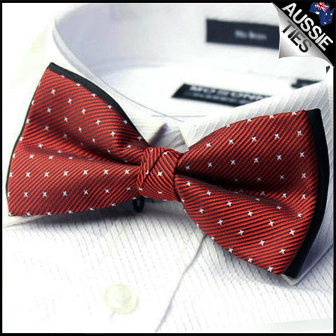 Red with White Stars Bow Tie