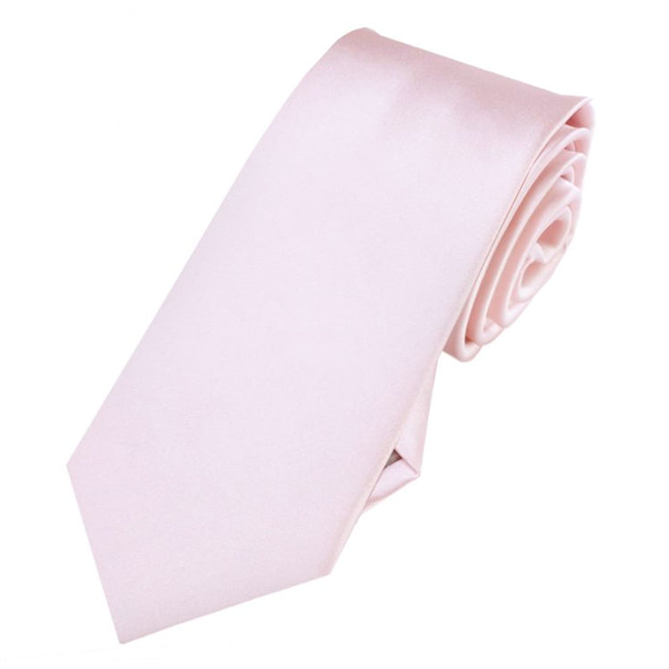 baby pink slim tie