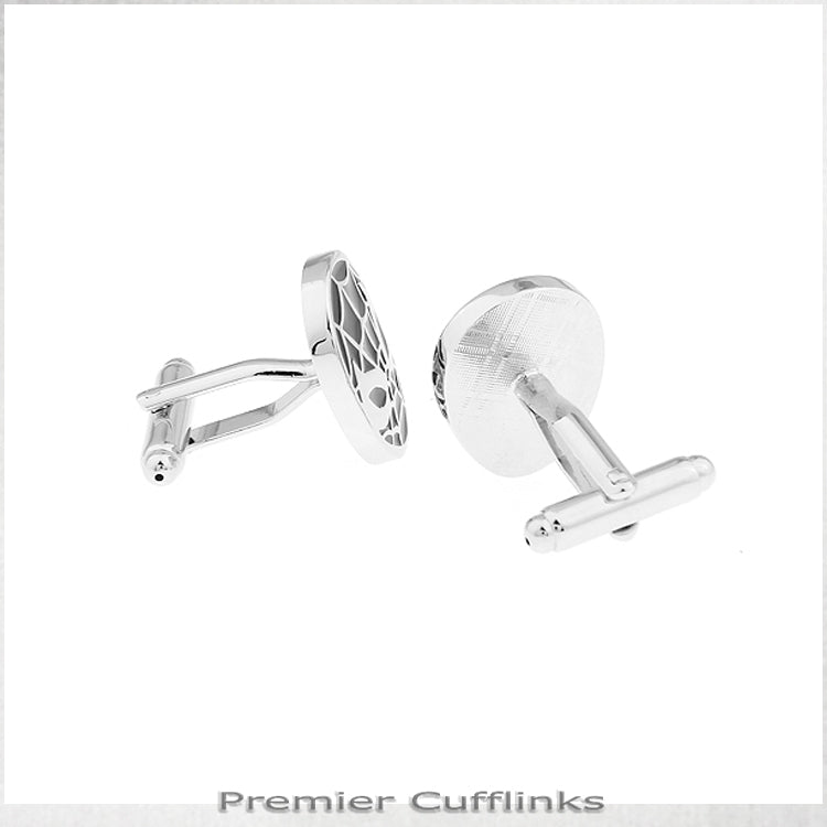 Black and Silver Spiderman Cufflinks