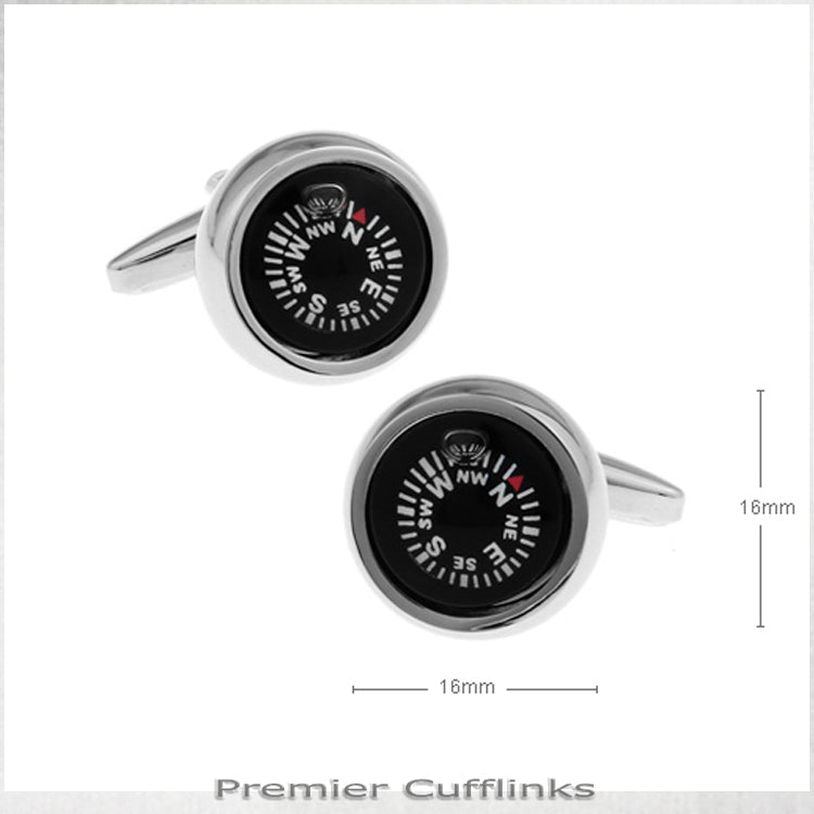 Black Compass Cufflinks