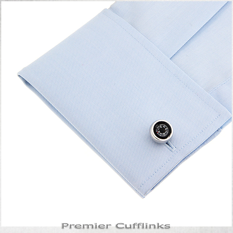 Black Compass Cufflinks