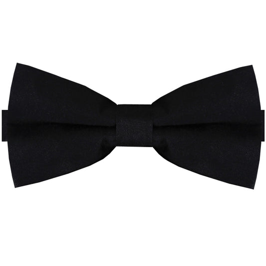 black cotton bow tie