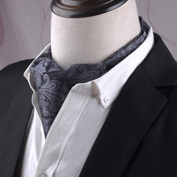 dark silver and black paisley