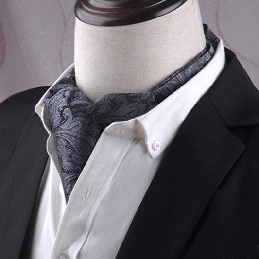 dark silver and black paisley