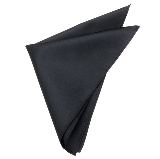Black with Micro Check Texture Pocket Square