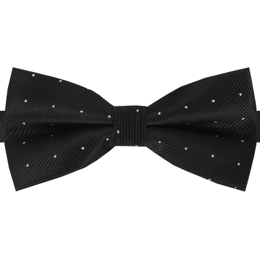 Black with small polka dots bow tie