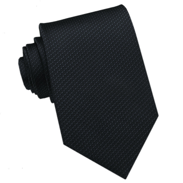 black textured tie