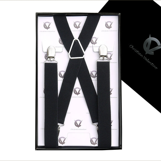 Men's Black X2.5cm Braces Suspenders