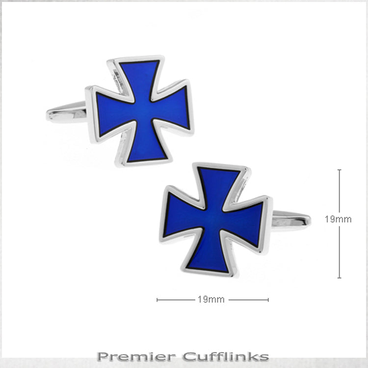 Blue Bravery in Wartime Cufflinks