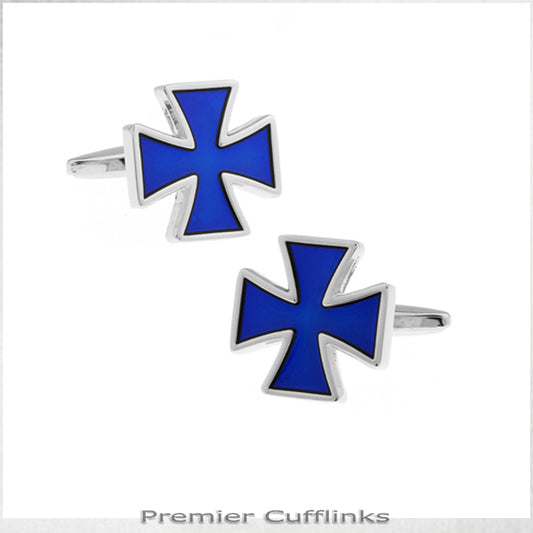Blue Bravery in Wartime Cufflinks