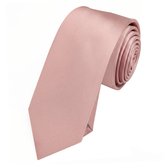 dusty pink slim tie