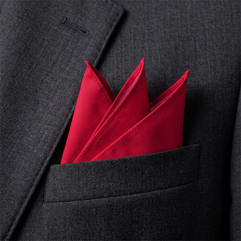 Bright Red Pocket Square