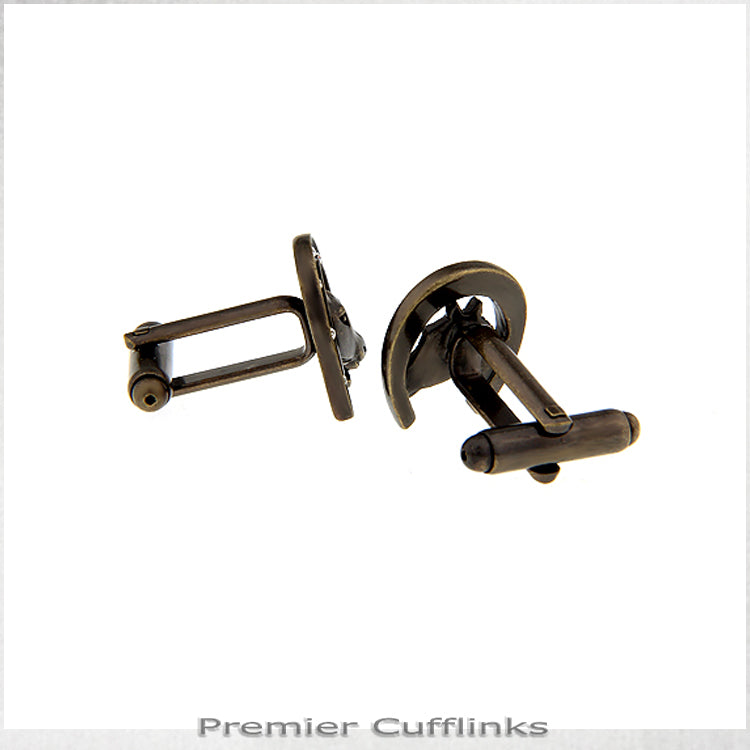 Bronze Lucky Horseshoe Cufflinks