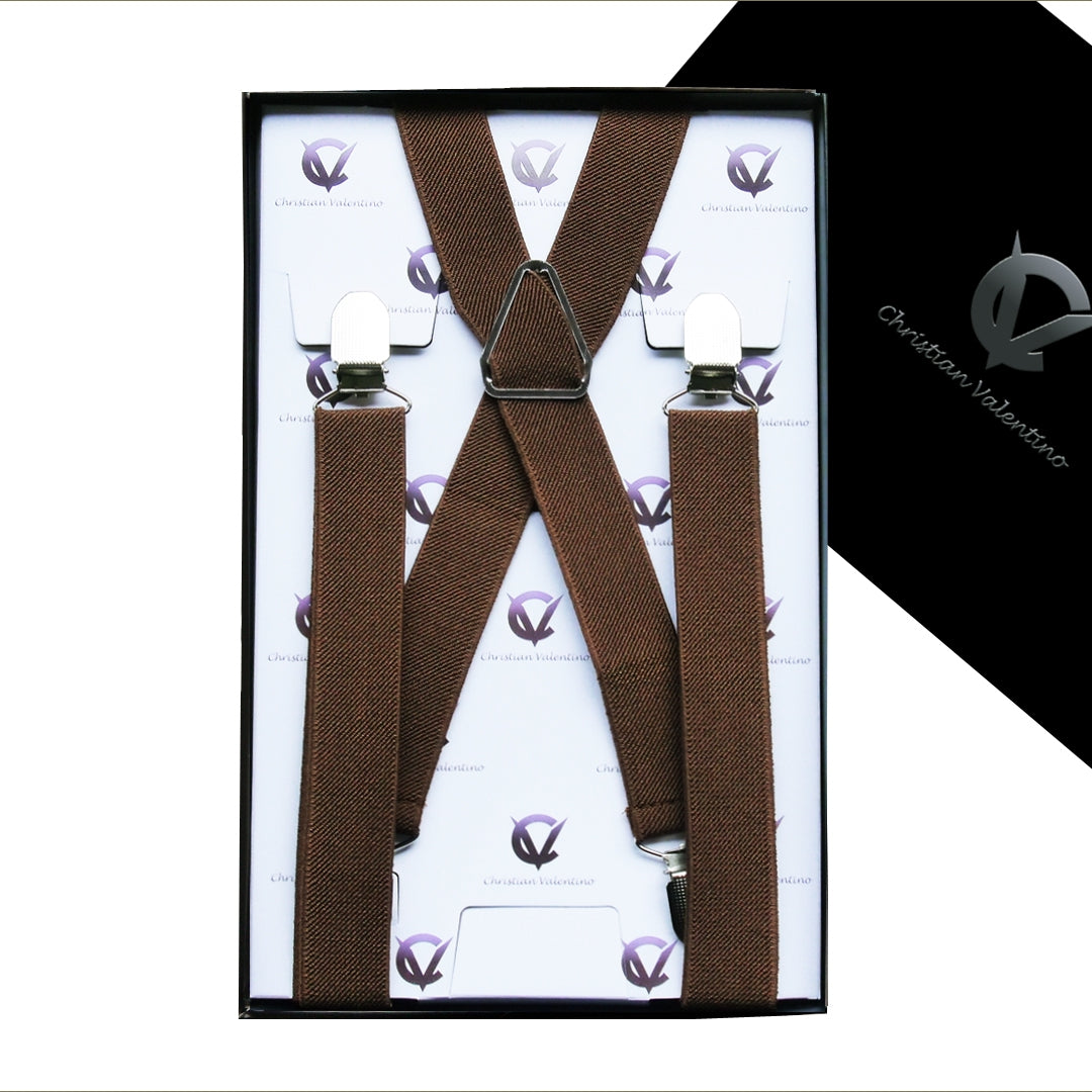 Men's Mid Brown Braces X2.5cm 