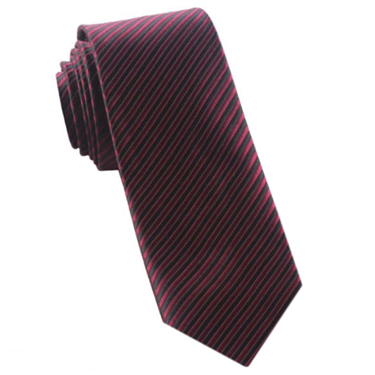 burgundy and black thin stripes