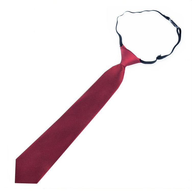 burgundy red little boy's tie