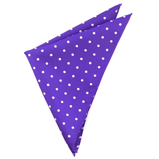 Cadbury Amethyst Polka Dot Pocket Square 