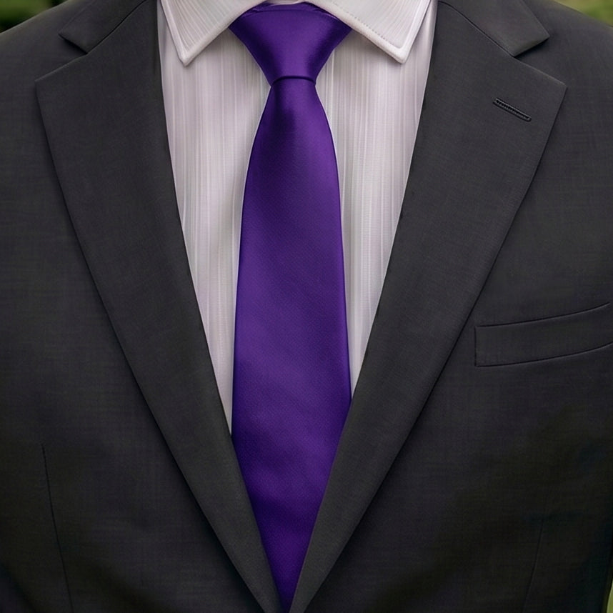 Mens Cadburys Amethyst Purple Tie