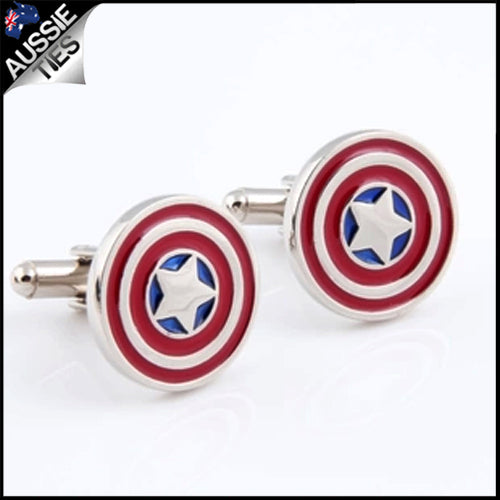 Mens Captain America Cufflinks
